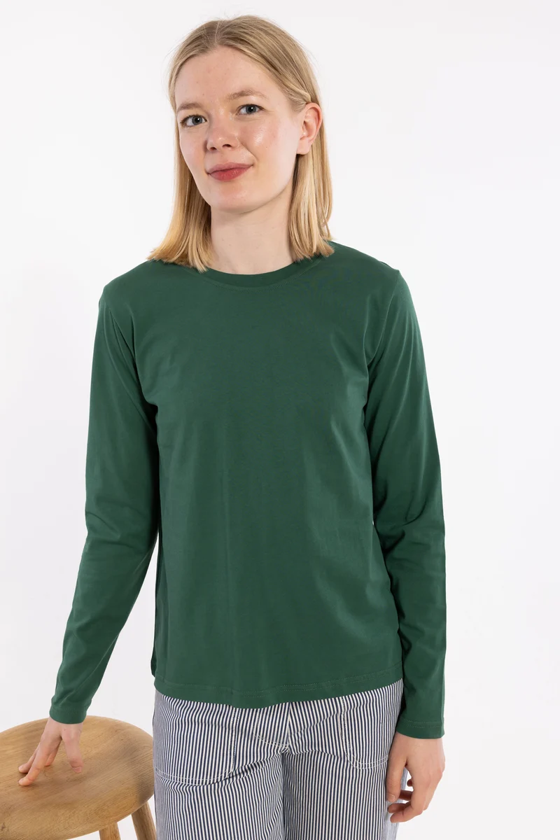 Danebasic Merry LS Tee Dk Pine