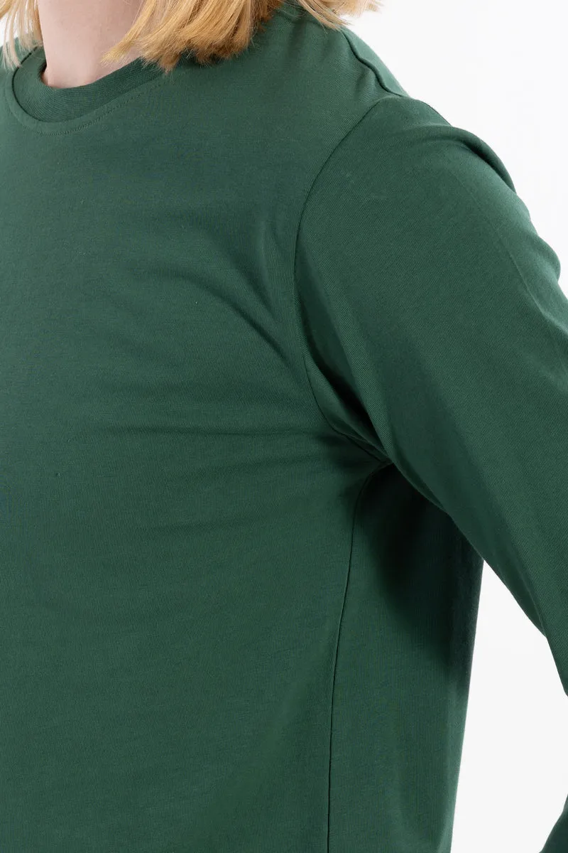 Danebasic Merry LS Tee Dk Pine