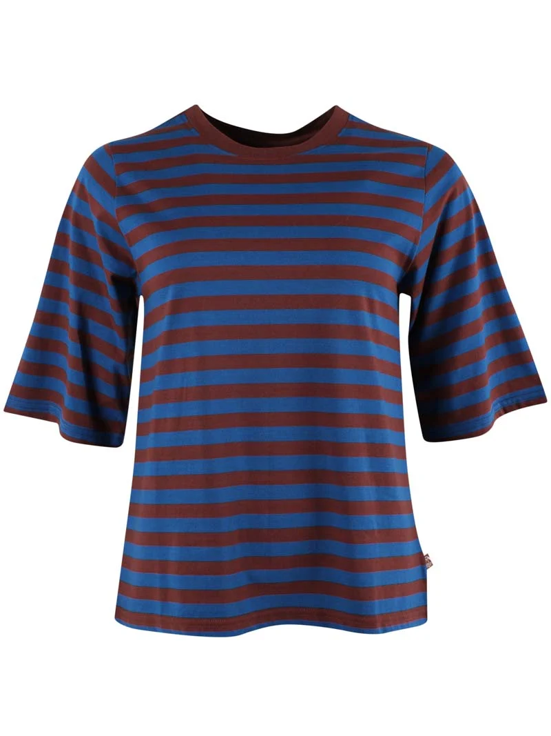 Danebasic Glad Tee Ocean Blue/Dk Merlot