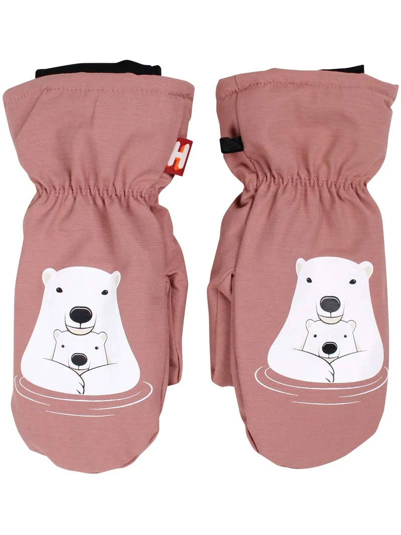 Dyrpaw Mittens Dk Rose Beige ISBJOERNE MOR