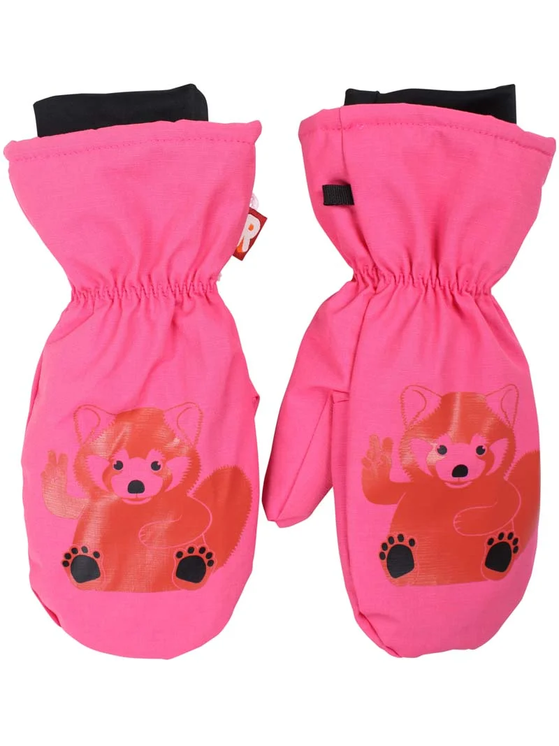 Dyrpaw Mittens Spicy Pink ROED PEACE PANDA