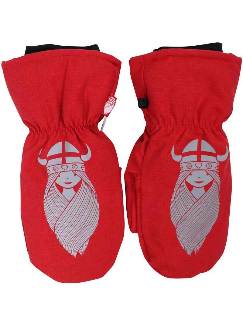 Danesnowball Ribstop Mittens Dk Red FREJA (REFLECTIVE)