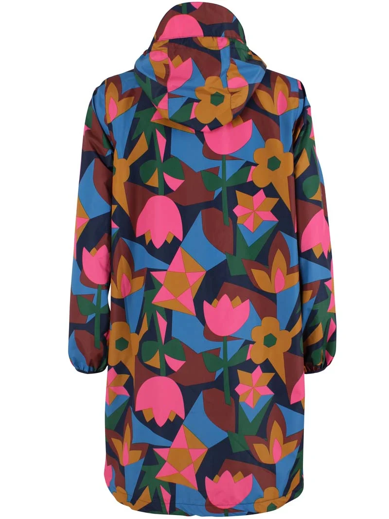 Danedith Rain Coat Dk Navy GEOFLEUR