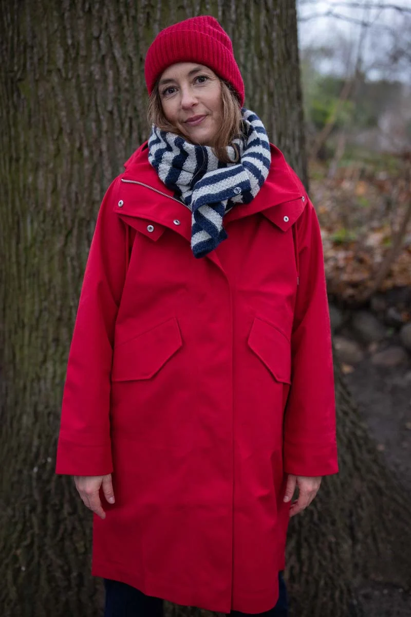 Danewest Wind Rain Parka Dk Red
