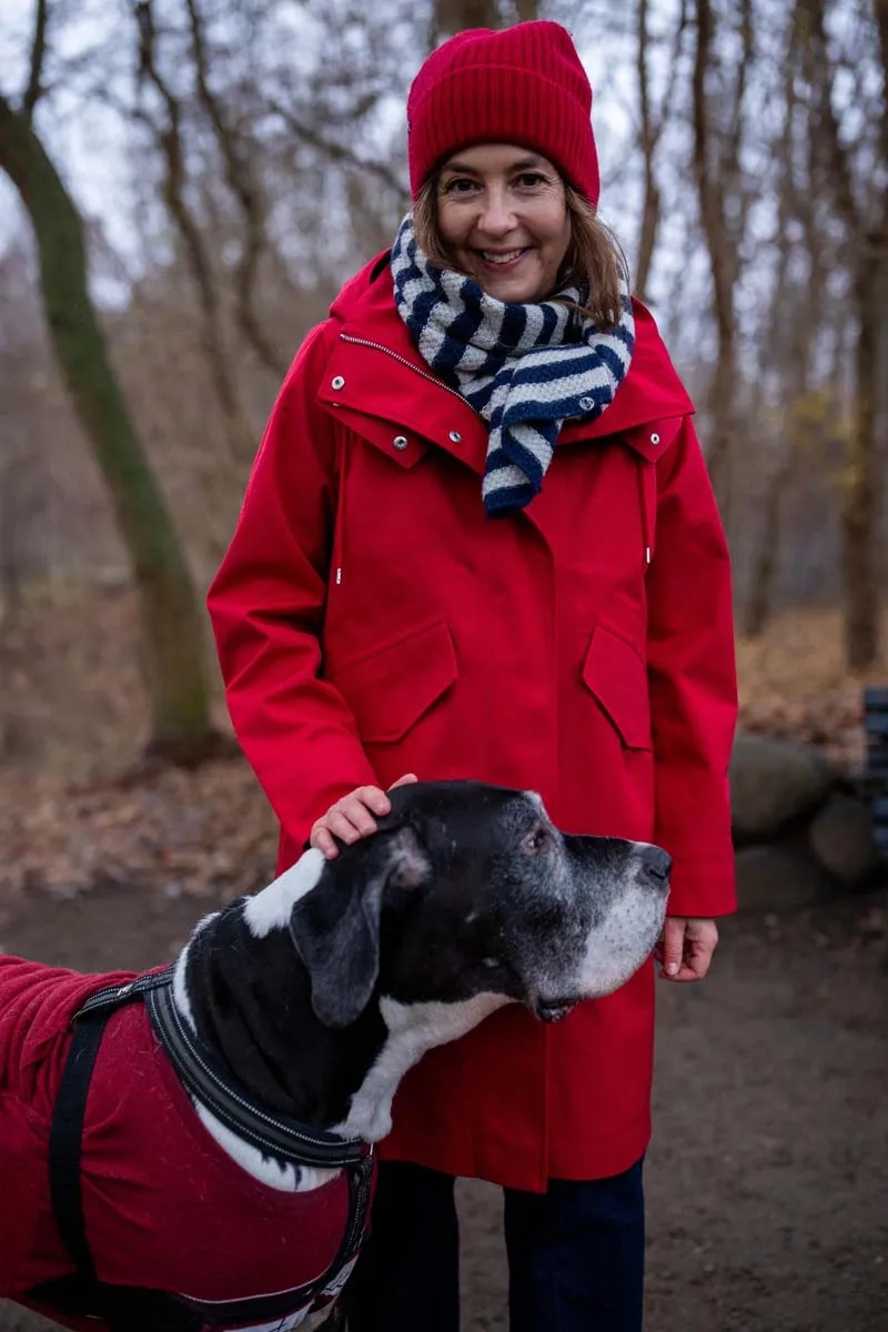 Danewest Wind Rain Parka Dk Red