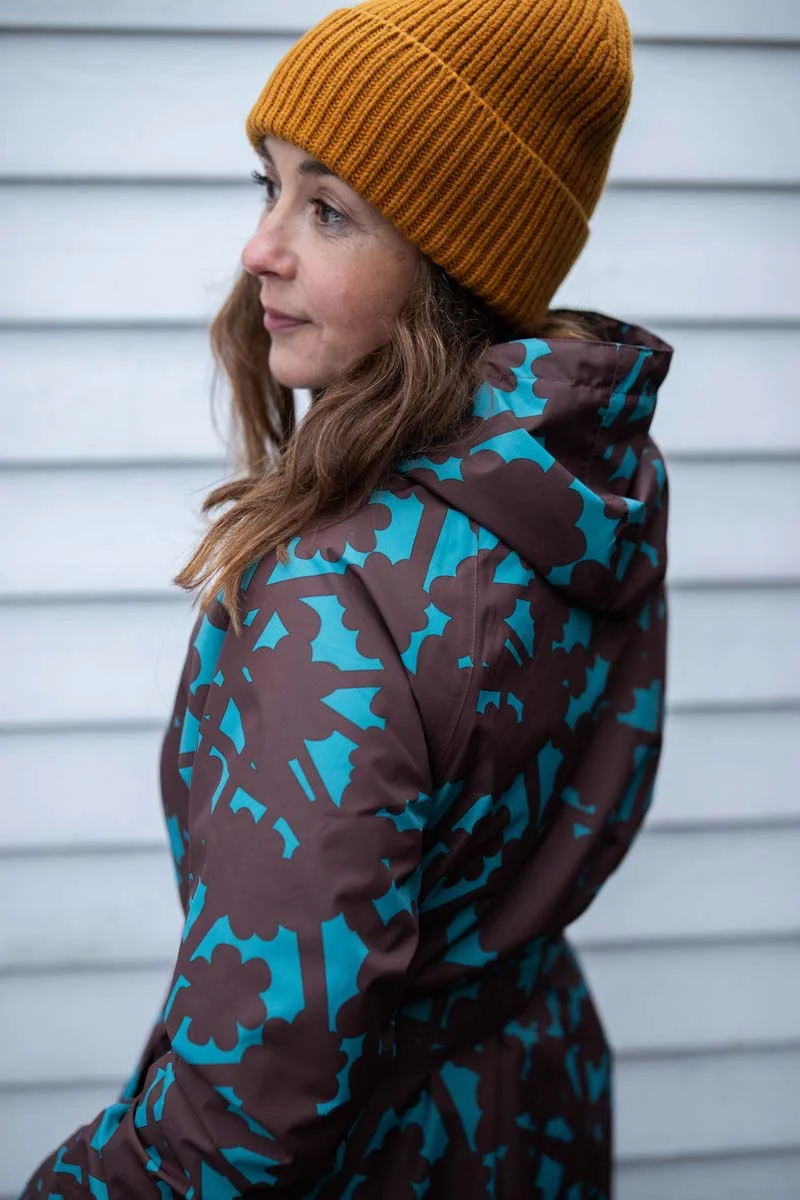Danelisabeth Raincoat Blue Grey BRAMBLE