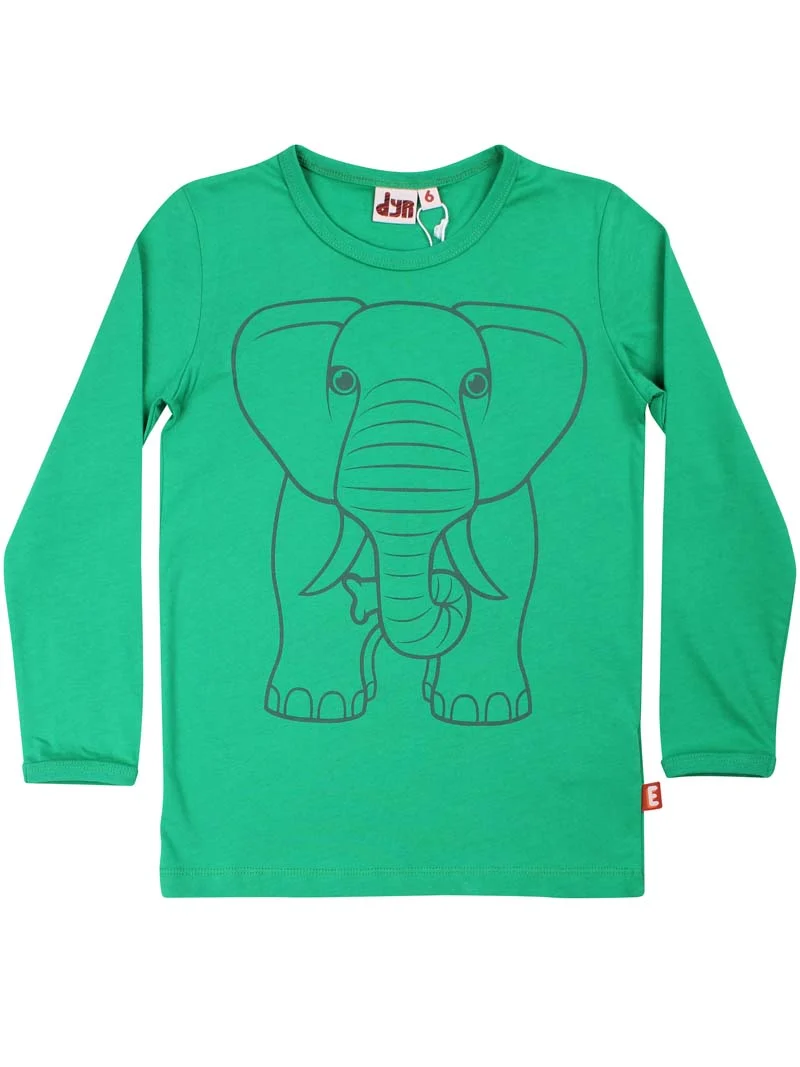 Dyrshedding T Grass Green OUTLINE ELEFANT