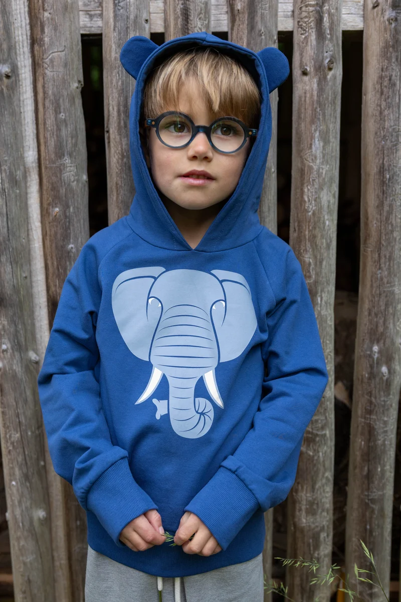 Dyrbellow Hoodie Ocean Blue ELEFANT