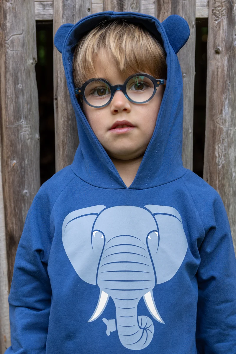 Dyrbellow Hoodie Ocean Blue ELEFANT