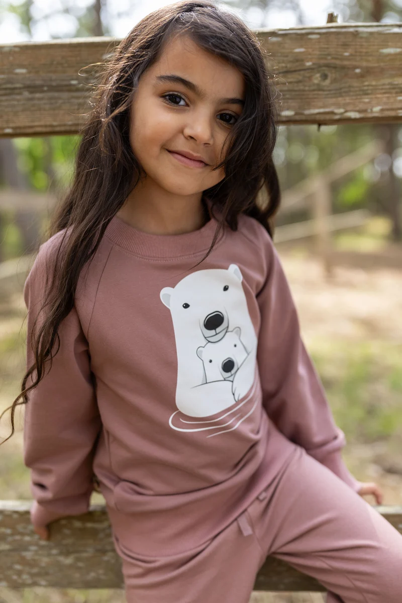 Dyrbellow Sweat Dk Rose Beige ISBJOERNE MOR