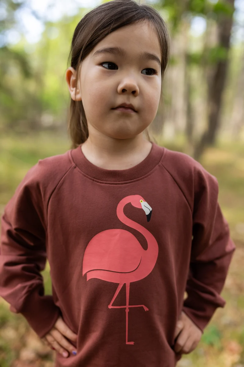 Dyrbellow Sweat Dk Brick FLAMINGO