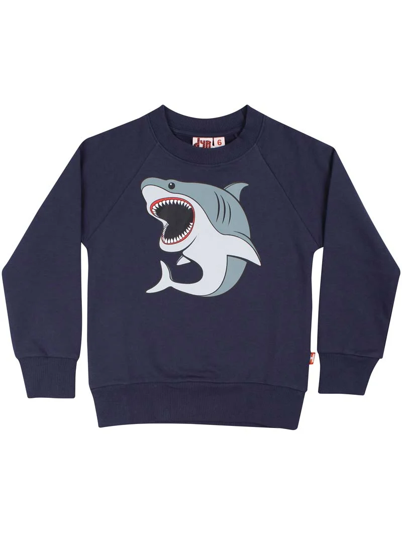 Dyrbellow Sweat Dk Navy HVIDHAJ
