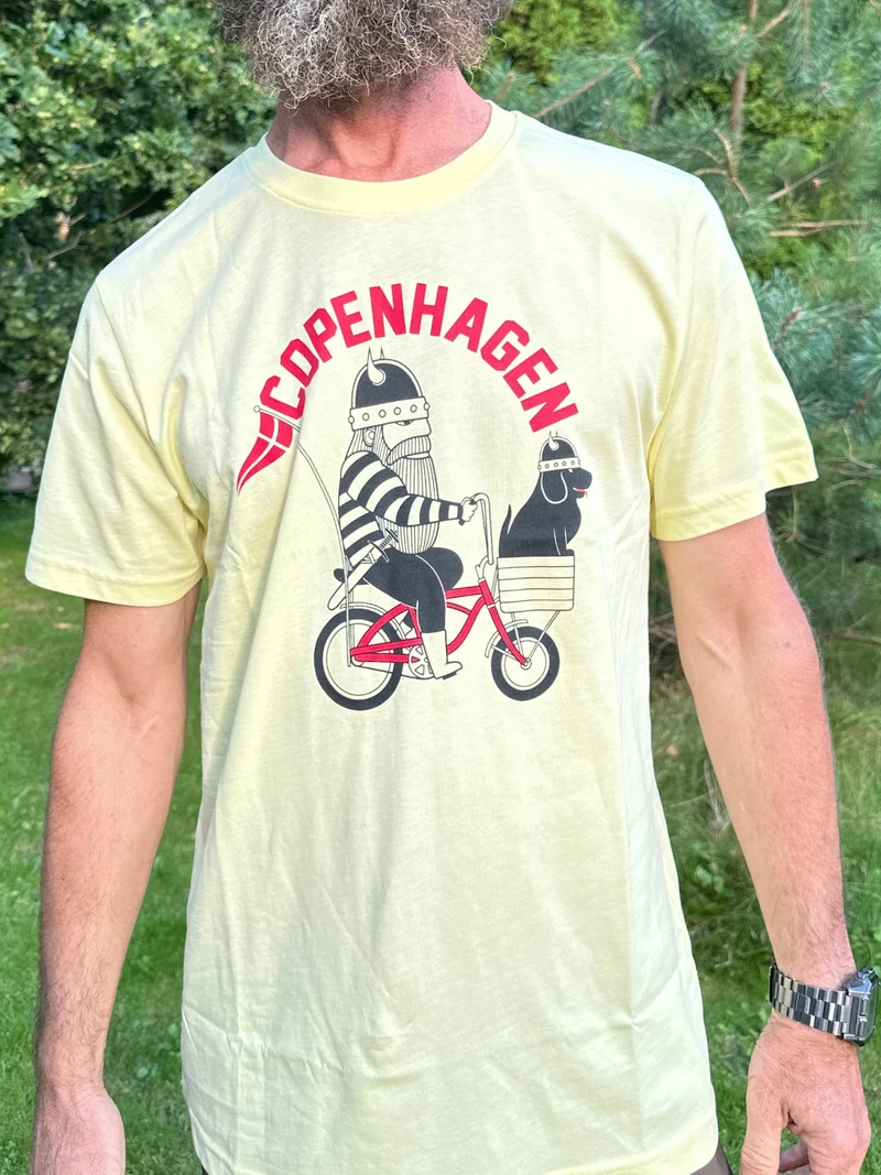 Danecopenhagen Mens Tee Pastel Yellow CPH CRUISER