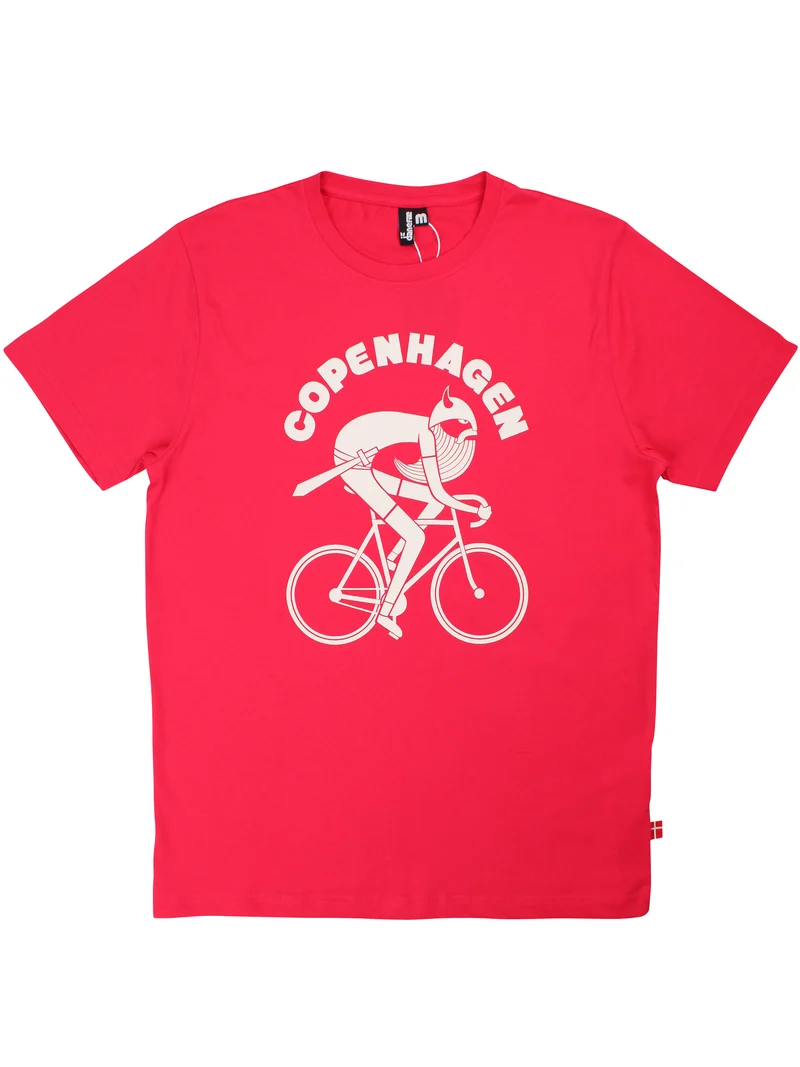 Danecopenhagen Mens Tee Red CPH BIKINGVIKING