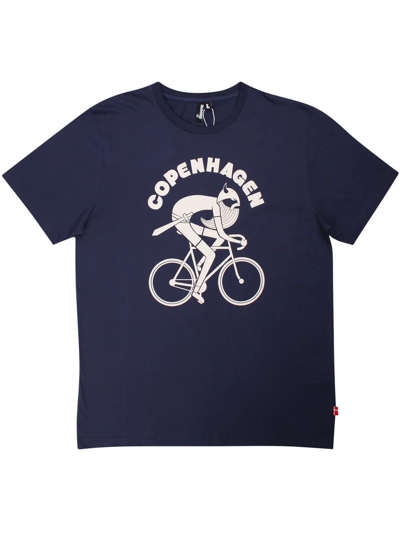 Danecopenhagen Mens Tee Deep Navy CPH BIKINGVIKING