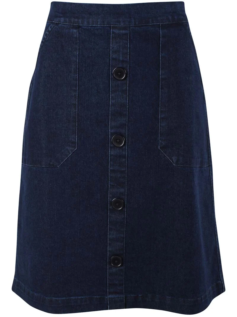 Danekage Denim Stretch Skirt Denim