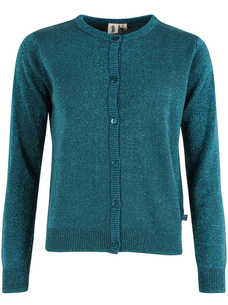 Danesaga Glitter Cardigan Dk Slate