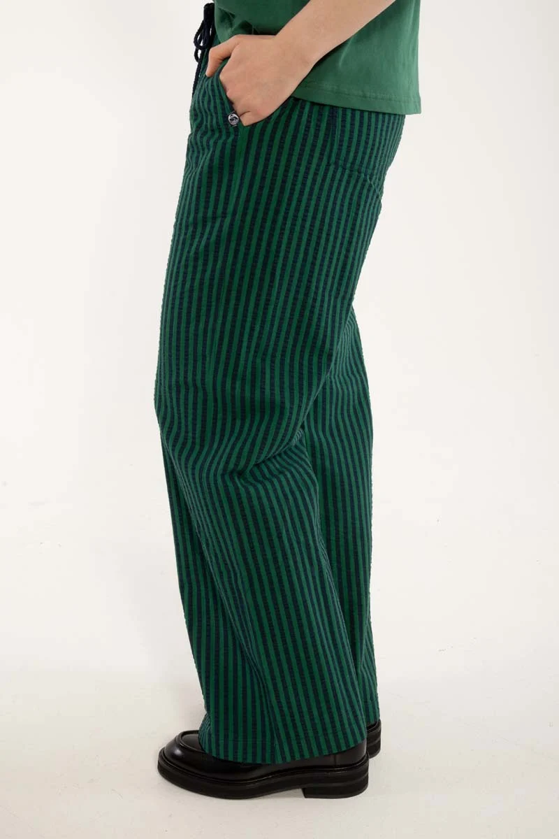 Danenynne Seersucker Pants Dk Navy/Dk Pine