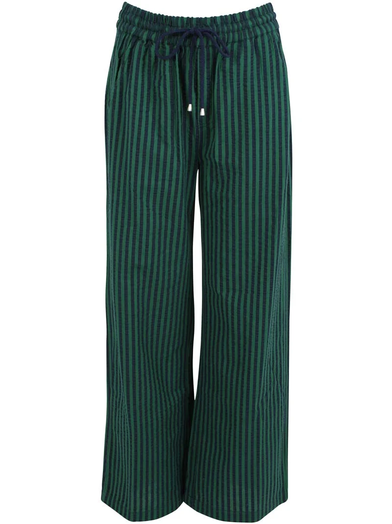 Danenynne Seersucker Pants Dk Navy/Dk Pine