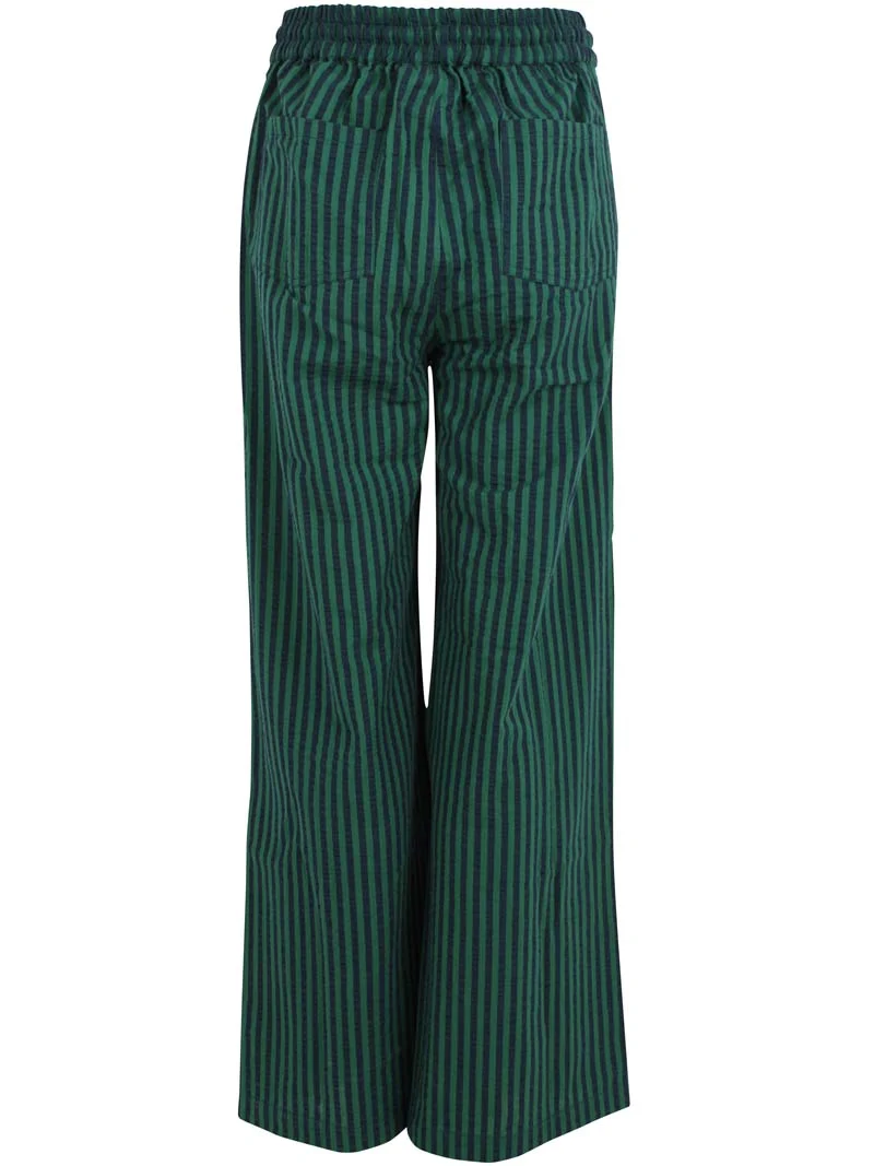 Danenynne Seersucker Pants Dk Navy/Dk Pine
