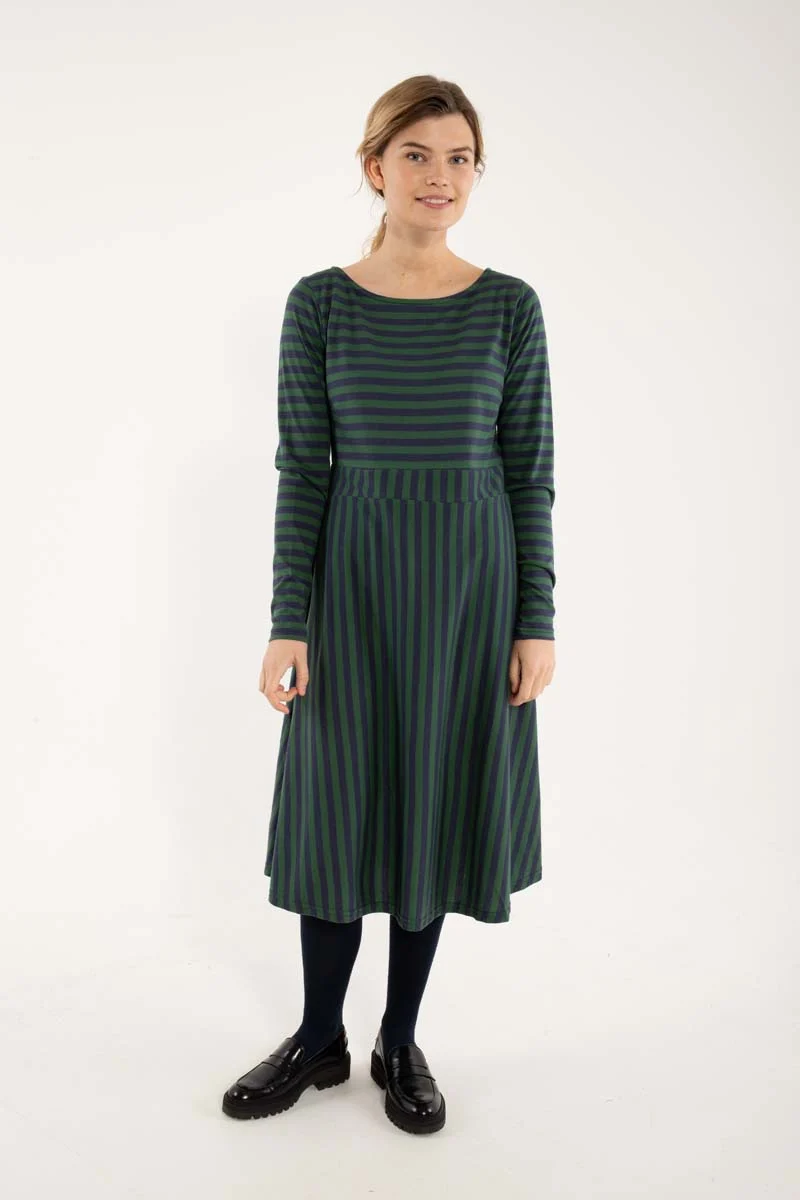 Daneviborg LS Modal Dress Dk Navy/Dk Pine