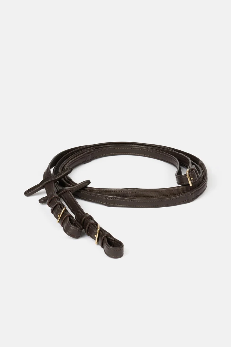Durasoft Grip Zügel Brown/Brass Einheitsgröße