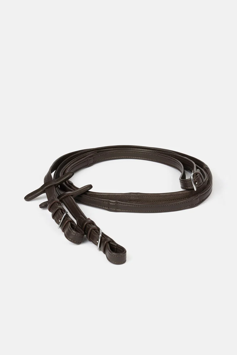 Durasoft Grip Zügel Brown/Silver Einheitsgröße