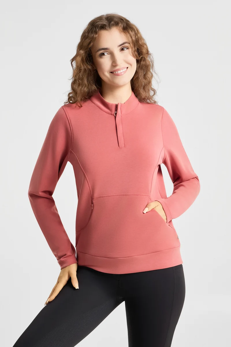 Wenda Damen funktioneller Sweater Dusty Cedar 36