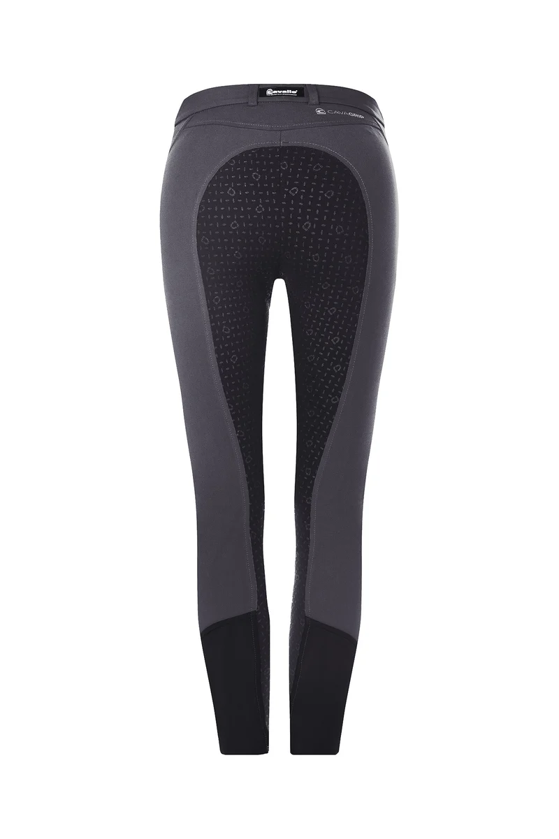 CAVALCAJA Grip Damen-Reithose mit Vollbesatz Twilight/Graphite Dark Grey 38
