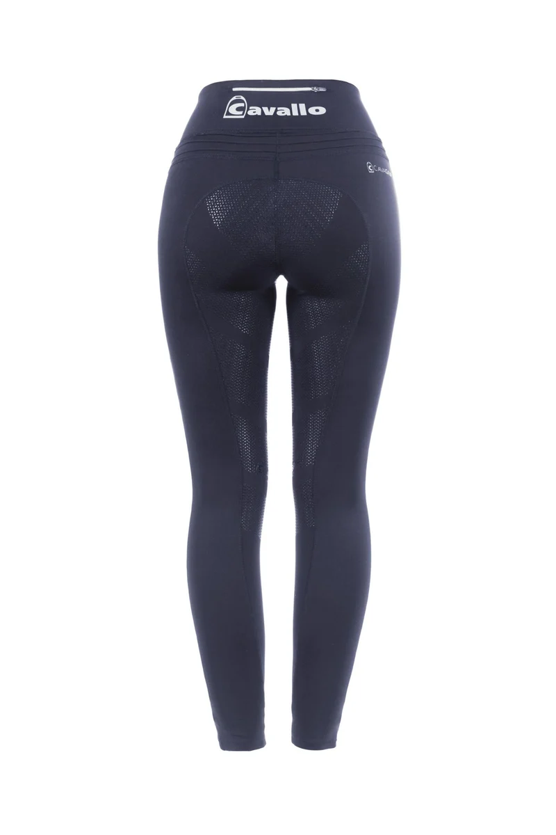 CAVALLIN Damen Vollbesatz Reitleggings Darkblue 68 Regular