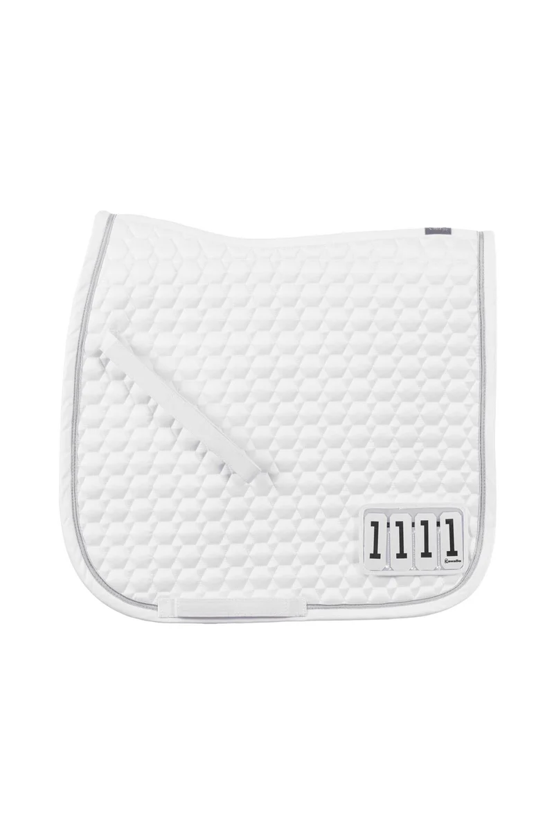 CAVALJOLLY Dressurschabracke mit Startnummern White P