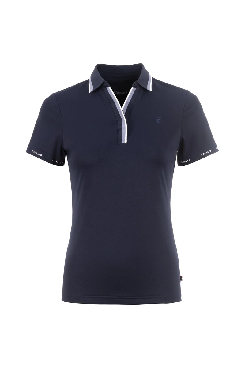 CAVALPIQUE Damen Poloshirt Darkblue 44