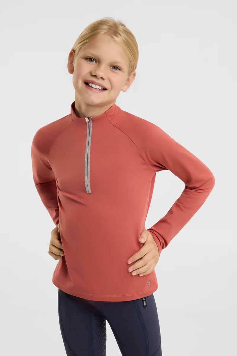 Young Rider Soraya Trainingsshirt Dusty Cedar 122-128
