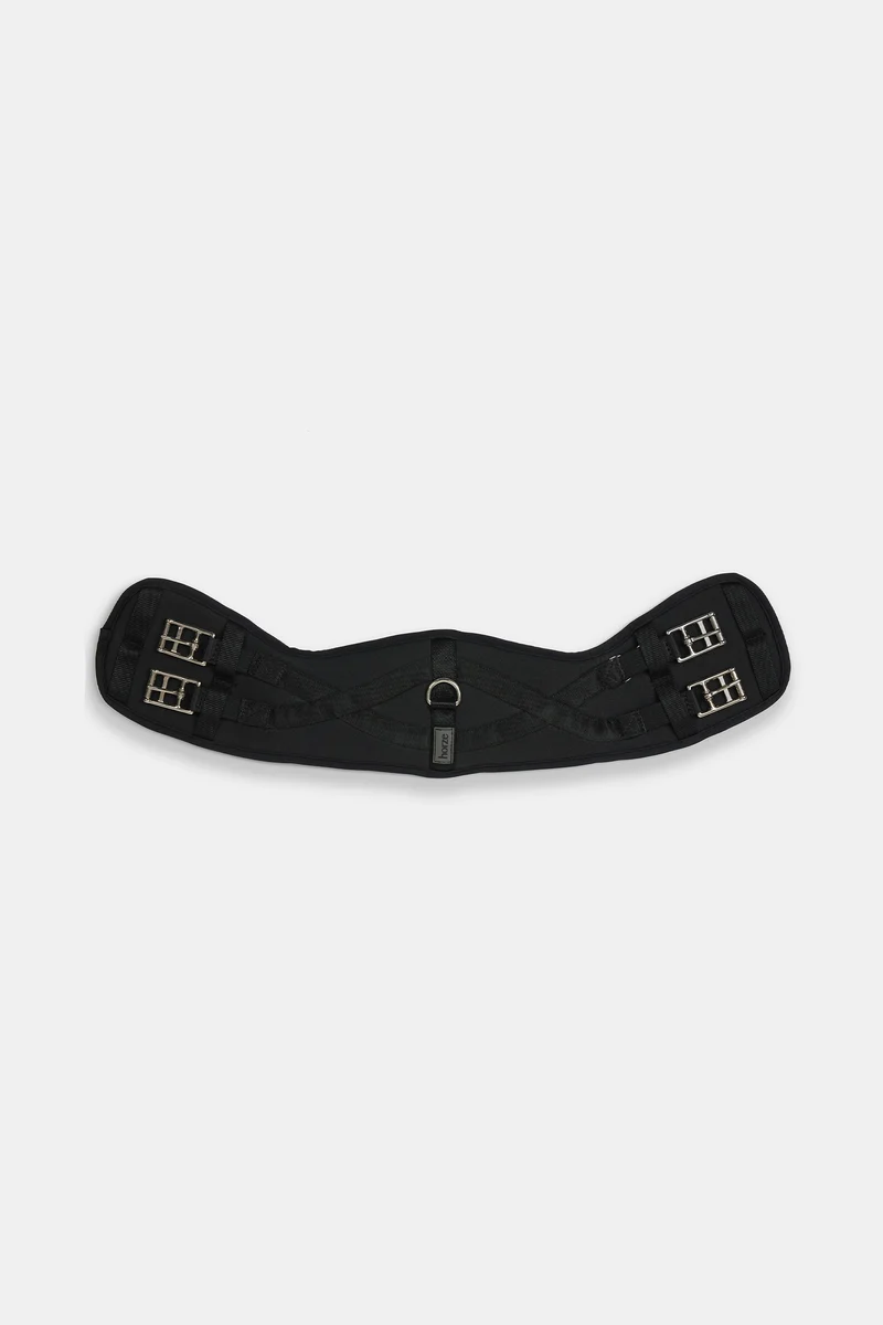 halbmondförmiger Neopren-Bauchgurt Black 40 cm