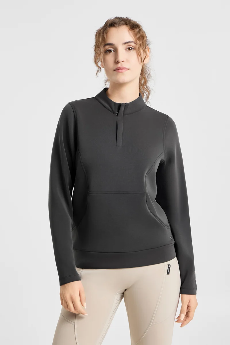 Wenda Damen funktioneller Sweater Black oyster 34