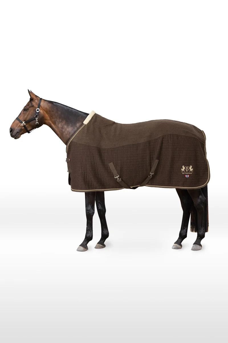 B Vertigo High Altitude Abschwitzdecke aus Wollmischgewebe Mud brown 135