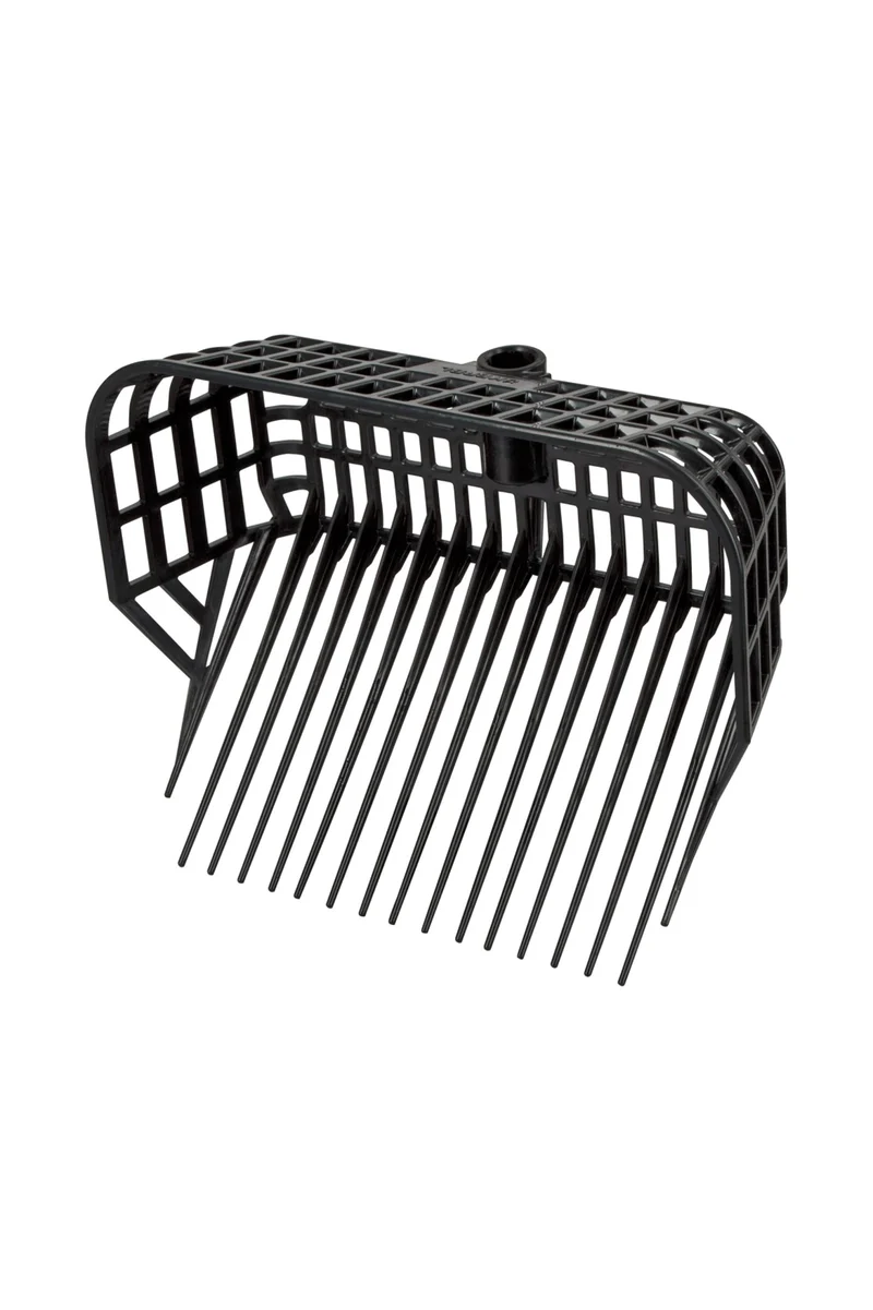 Excellent Kunsstoff Mistgabel mit verstärkten Seiten Black 39