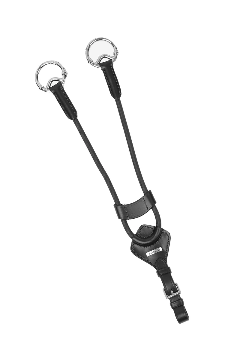 elastischer Martingal-Einsatz Black/Silver V