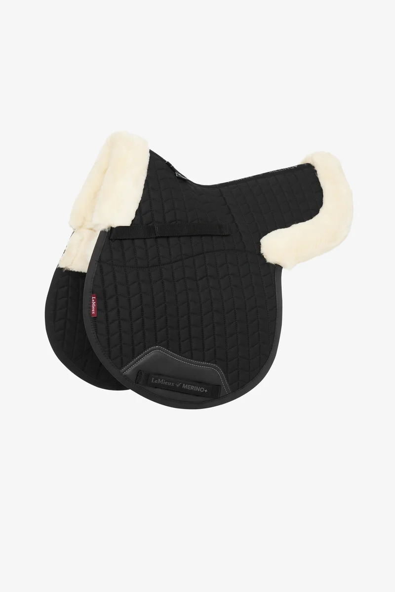 Merino+ Halb Gefütterte Vielseitigkeitsschabracke Black/Natural L