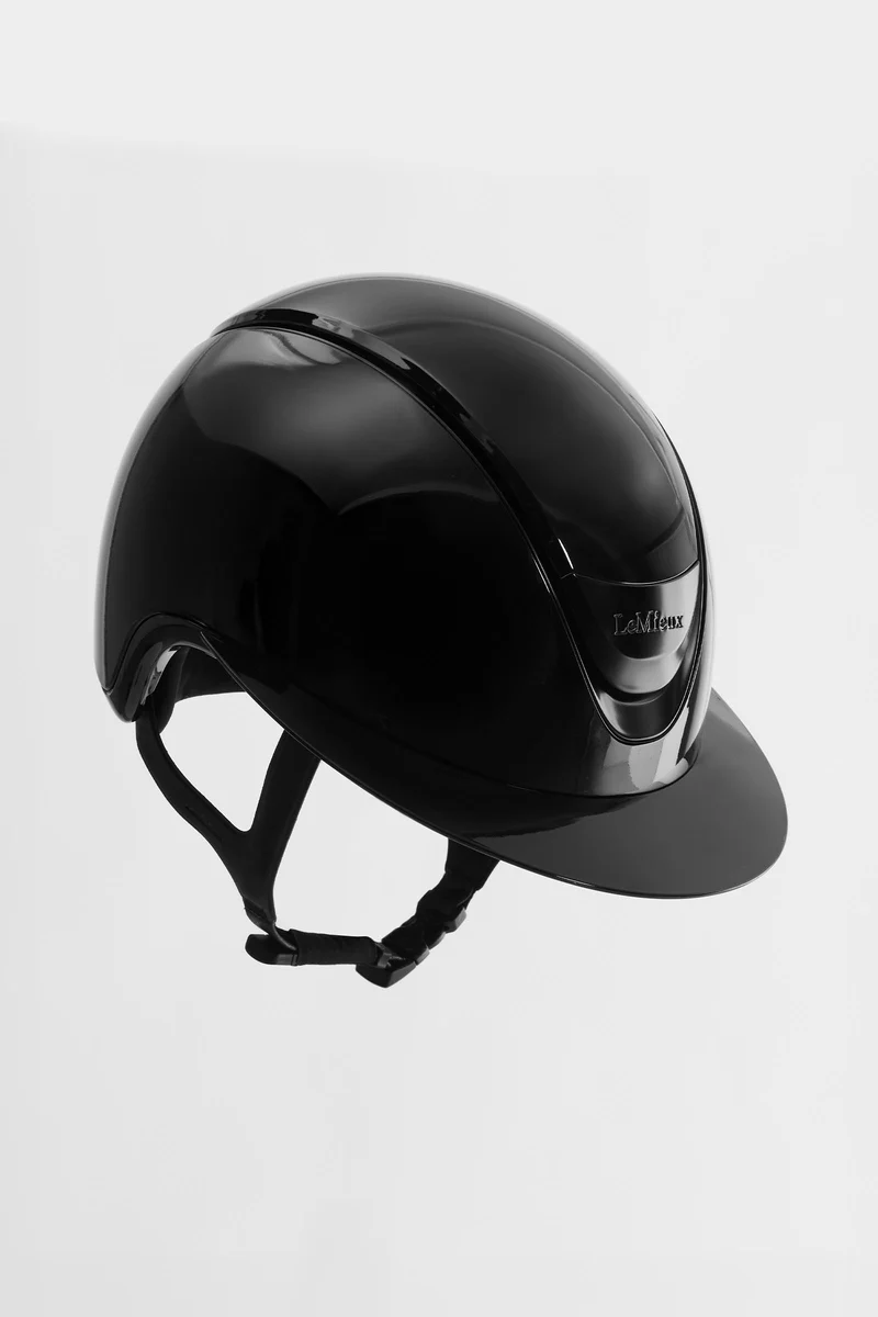 Verv Turnier Reithelm glänzend Black 52-55