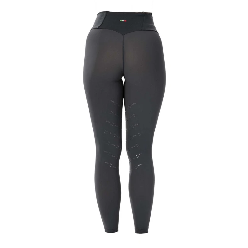 AA Platinum Damen Reitleggings mit Kniebesatz Grey L