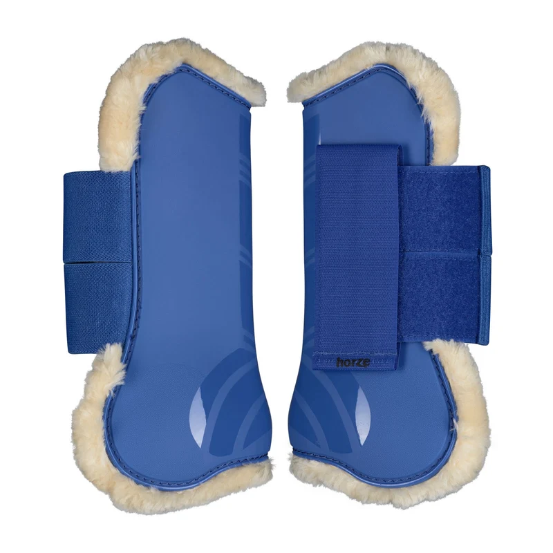 Windsor Gamaschen mit Kunstfellfutter Blau WB