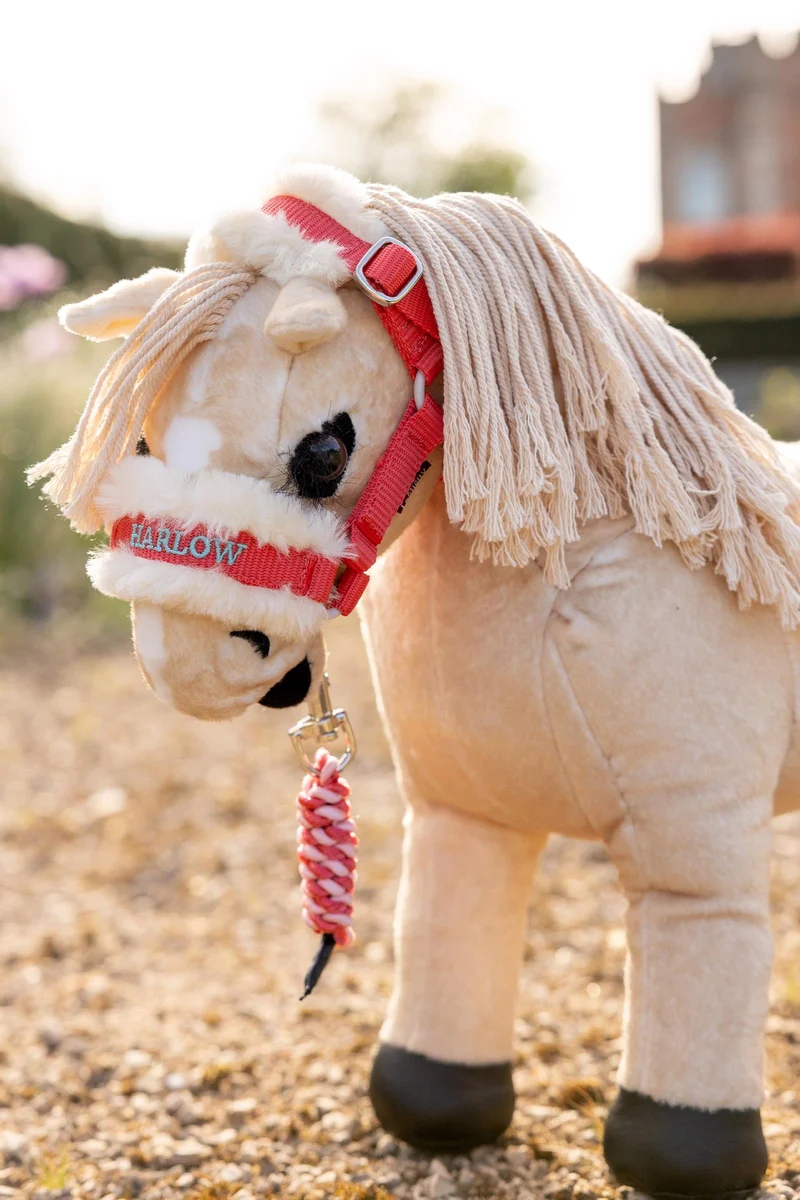 Harlow Toy Pony Halfter mit Führstrick Coral Crush Einheitsgröße
