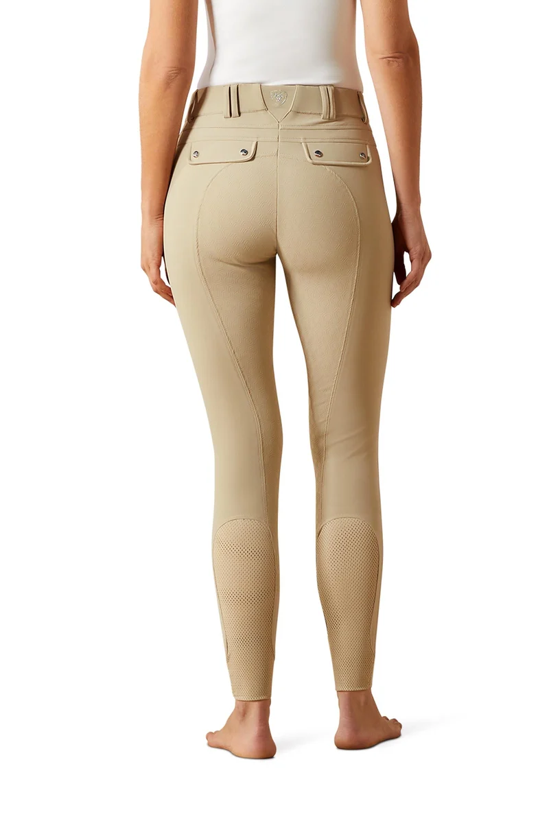 Tri Factor Damen Reithose mit Vollbesatz aus Silikon Olympia Tan 46 Regular