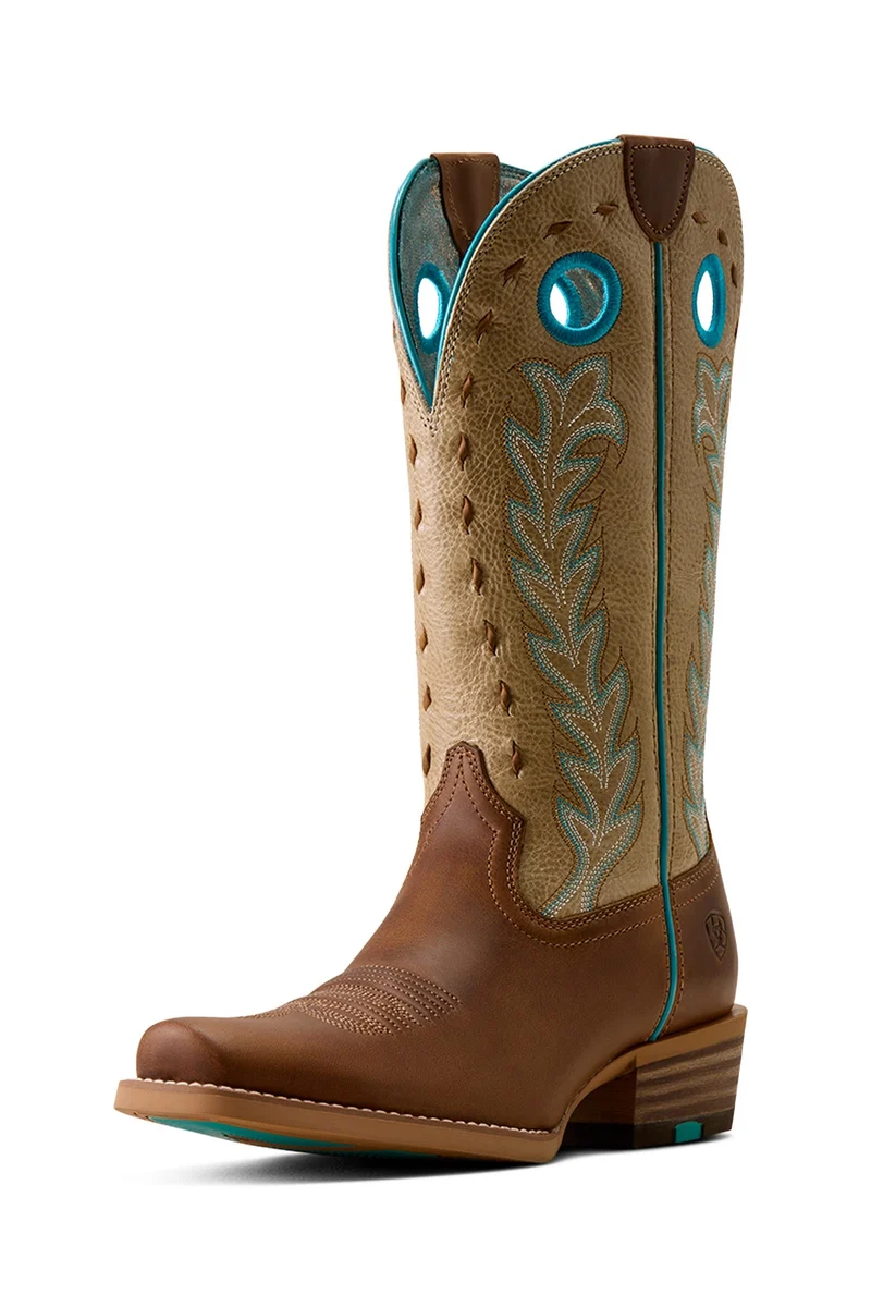 Damen Lucera Westernstiefel mit schmaler Cutter-Zehenpartie Wheat Brown 36,5/B