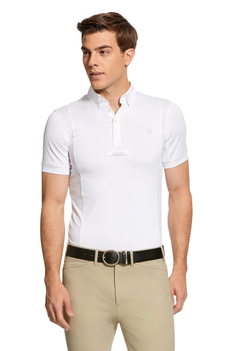 Herren TEK Turnierhemd White M
