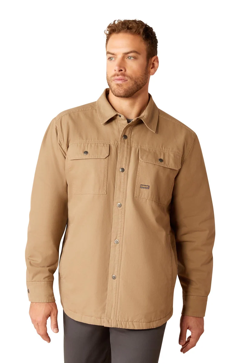 Herren Rebar Canvas Hemdjacke Khaki M