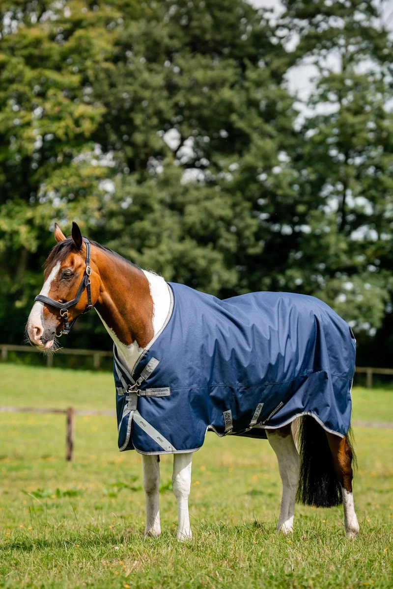 Amigo 1200D XL Weidedecke, 150 g Navy/Titanium Grey/Silver 155