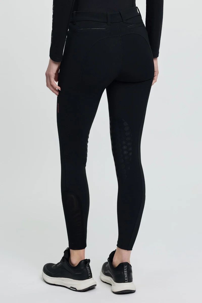 Imogen Damen Reithose mit Kniebesatz Black 34