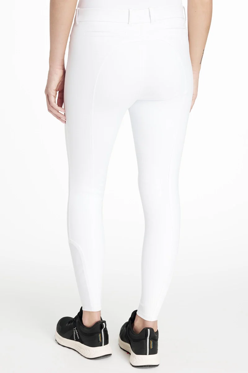 Imogen Damen Reithose mit Kniebesatz White 40